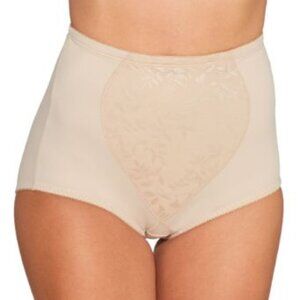 #495 Bali Jacquard Shaping Brief,  Nude L Women's